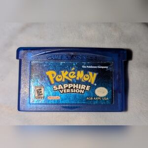 Nintendo Game Boy Advance Pokémon Sapphire Authentic